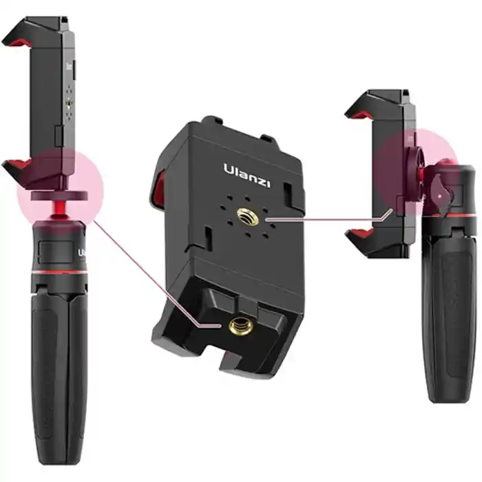 Ulanzi ST-29 Tripod Mount Universal for Tablet and Phone Holder With Cold Shoe Support Horizontal and Vertical Shooting